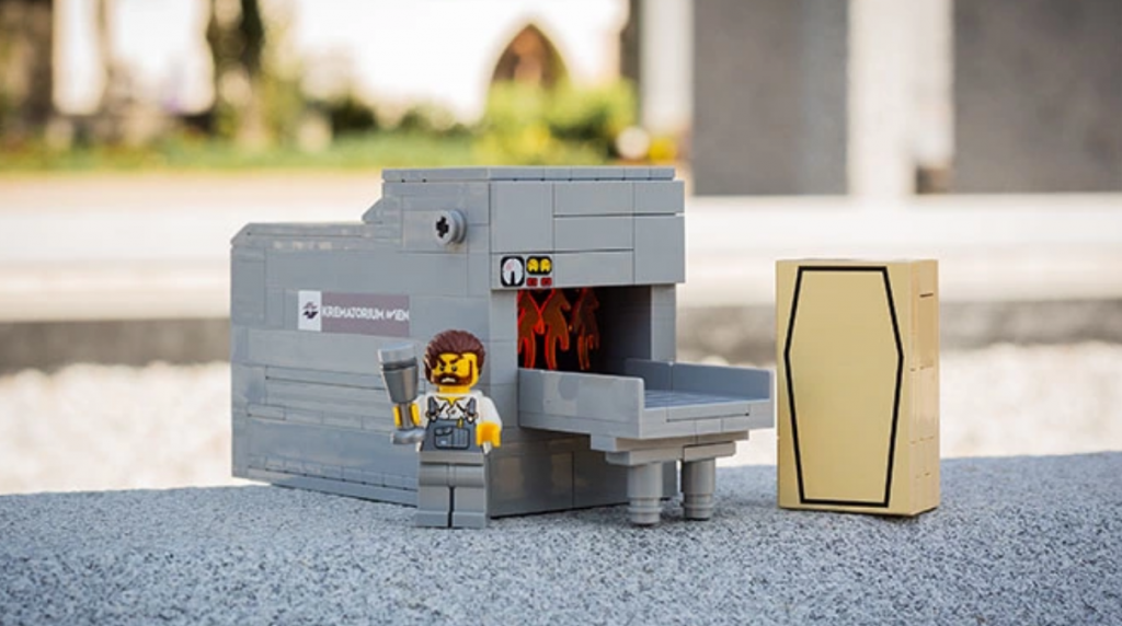 Corbillard, LEGO, parler de la mort aux enfants